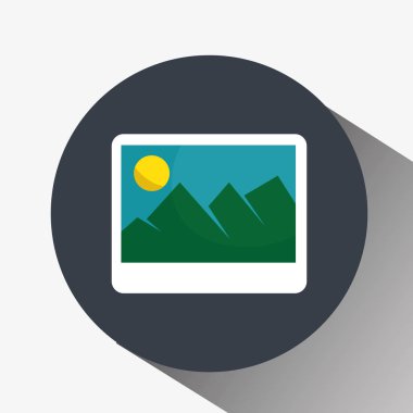 resim dosyası izole simgesi