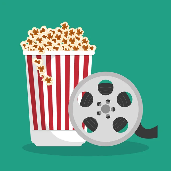 Elementos de entretenimiento de cine iconos — Vector de stock