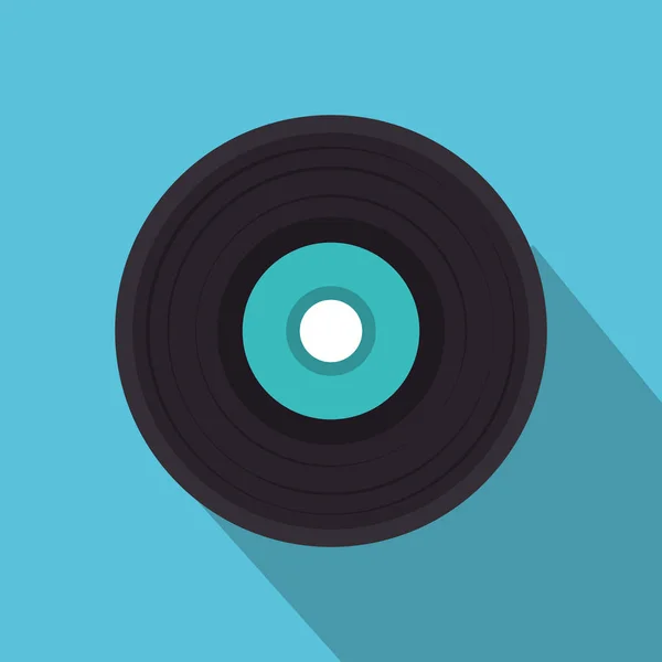 Vinyl disk isolated icon — Stock Vector