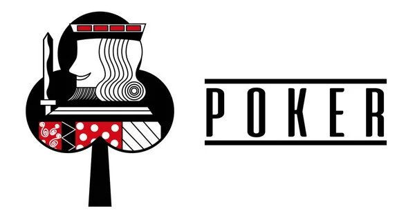 Casino club rey tarjeta póker juego de banner — Archivo Imágenes Vectoriales
