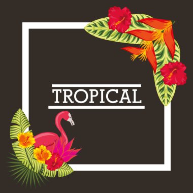 tropikal yaprak hayvan kartı