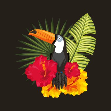 tropikal siyah arka plan