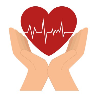 kalp kalp simgesi ile el