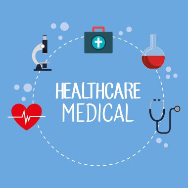 tıbbi öğeleri Icons set