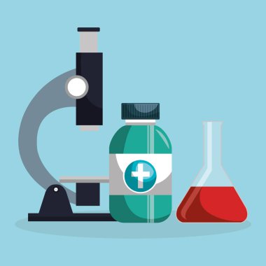 mikroskop ile tıbbi kutsal kişilerin resmi