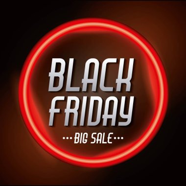 siyah Cuma satış Yazıt kırmızı daire afiş