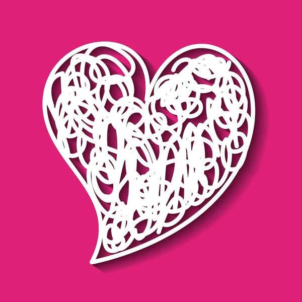 love heart romantic passion emotion doodle design