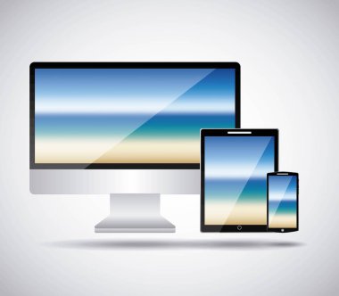 Beyaz bir arka plan üzerinde ışık soyutlanmış ekranlı cep telefonu