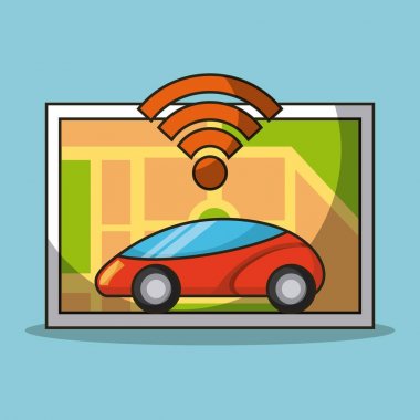 Özerk araba sensör harita navigasyon smart teknolojisi