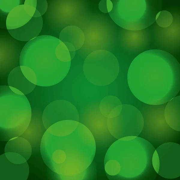 Fondo de Navidad elegante con luces abstractas verdes — Vector de stock