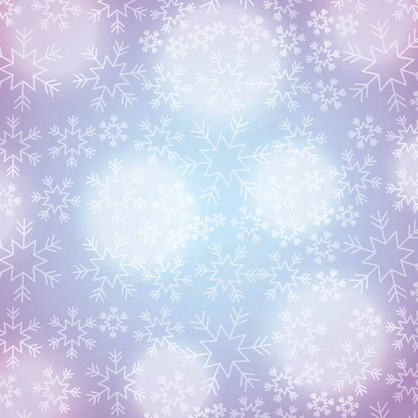 Fundo de Natal elegante com flocos de neve luzes abstratas — Vetor de Stock