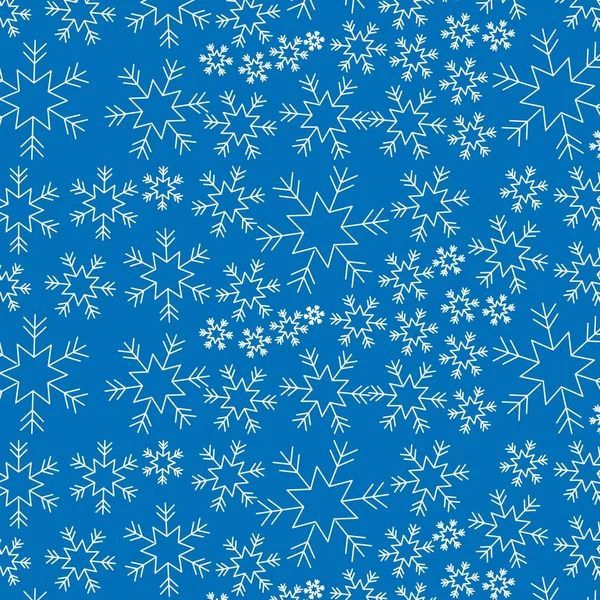 Fondo de Navidad elegante con la decoración de copos de nieve — Vector de stock