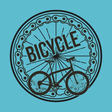 bisiklet tekerleği zincir taşıma mavi tasarım