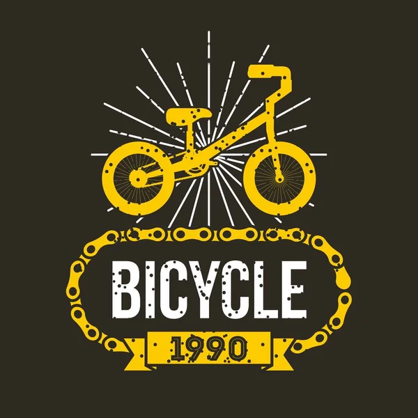 Catena bicicletta classico banner retrò — Vettoriale Stock