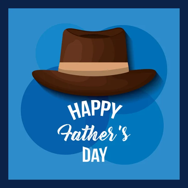 Fathers day card image — Stock Vector