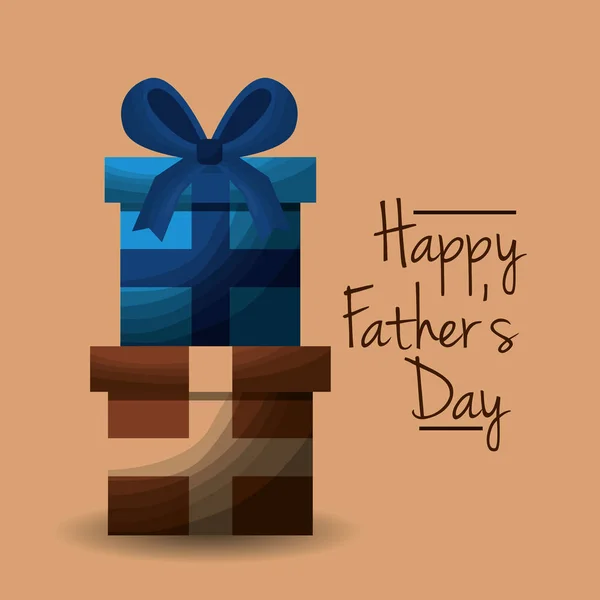 Fathers day card image — Stock Vector