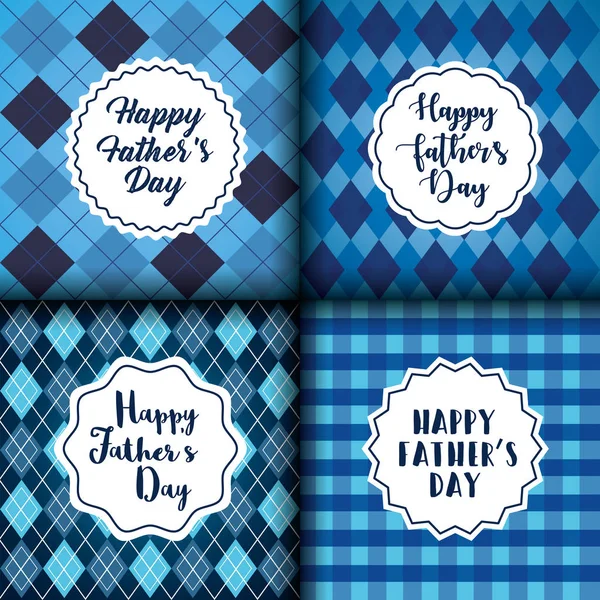 Carte Happy Fathers Day — Image vectorielle