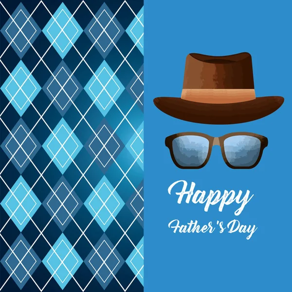 Happy fathers day card — Stock Vector