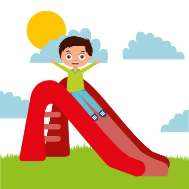 kaymak zevk oynamak sevimli mutlu çocuk