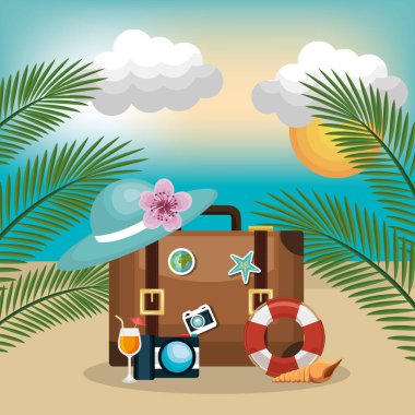 Yaz vacattions Icons set