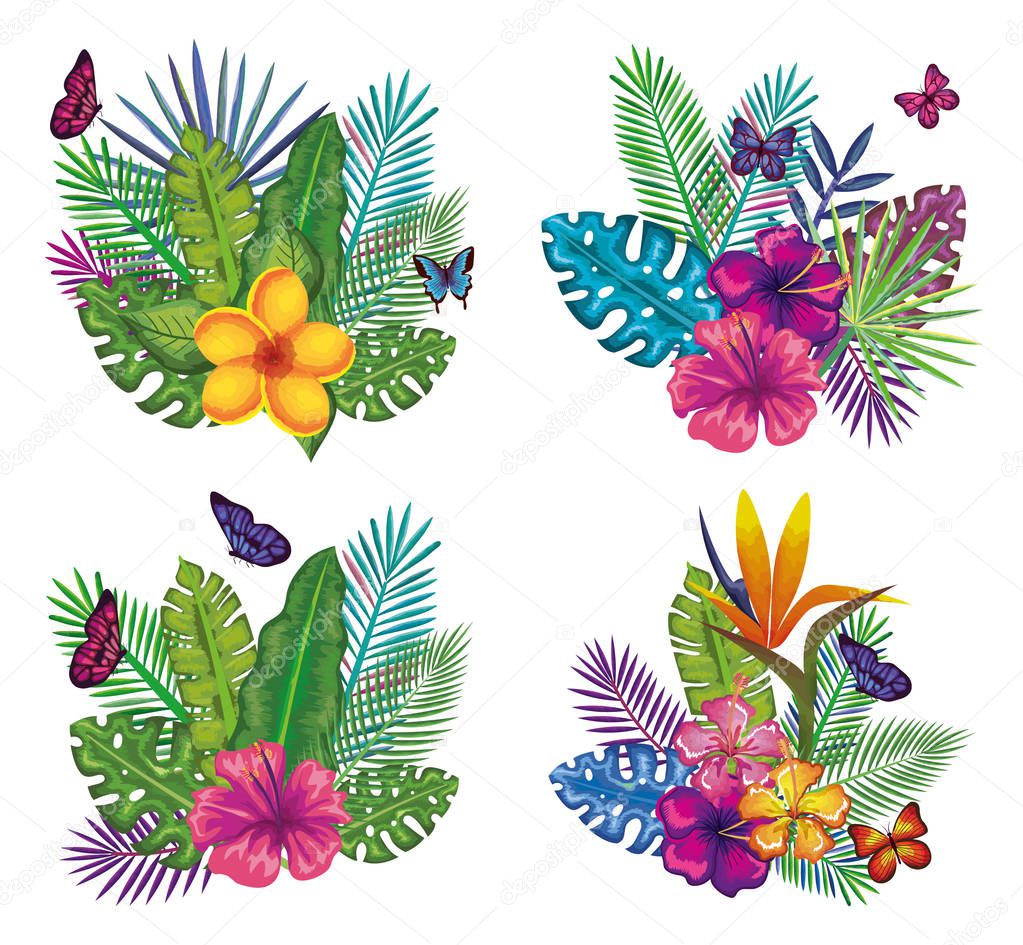 tropical and exotic floral decoration