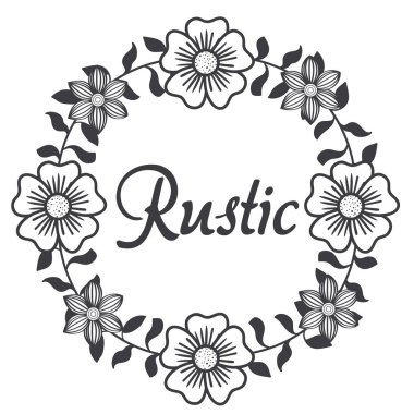 Çiçek rustik tasarım