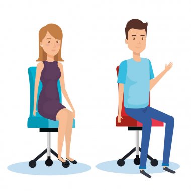 ofis koltuğu poz iş kişi