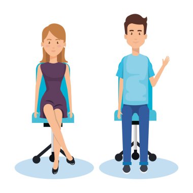 ofis koltuğu poz iş kişi