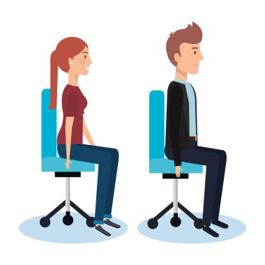 ofis koltuğu poz iş kişi