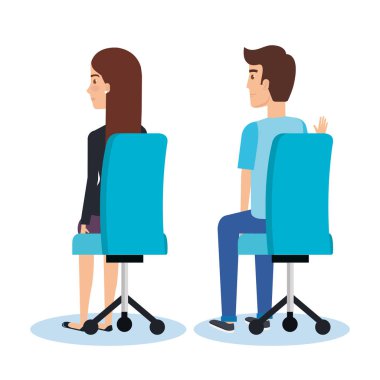 ofis koltuğu poz iş kişi