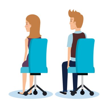 ofis koltuğu poz iş kişi