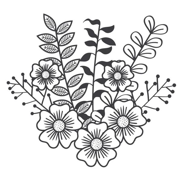 Florales rustikales Design — Stockvektor