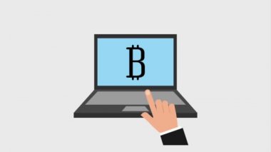 bitcoin cryptocurrency dijital animasyon