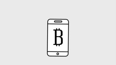 bitcoin cryptocurrency dijital animasyon