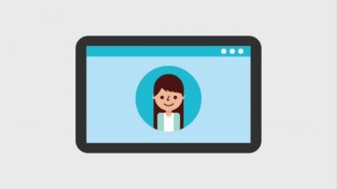 Tablet cihaz kadın