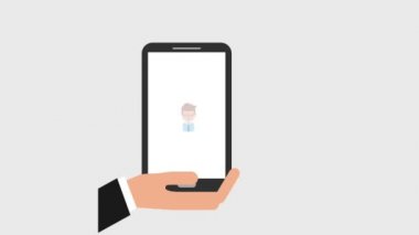 El ele tutuşan cep telefonu