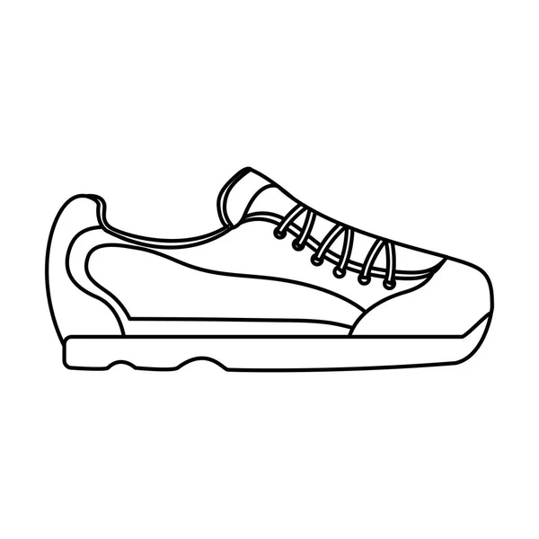 Zapatilla zapatilla icono imagen — Vector de stock