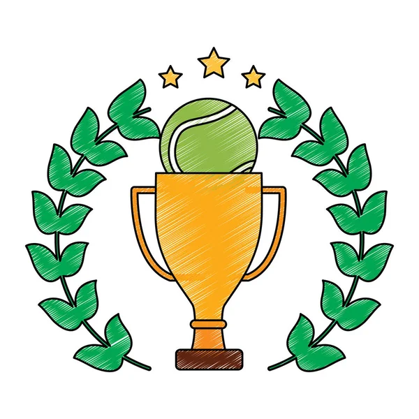 Imagen icono de tenis — Vector de stock