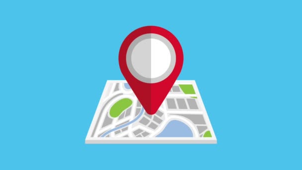 GPS navigasyon uygulaması — Stok video