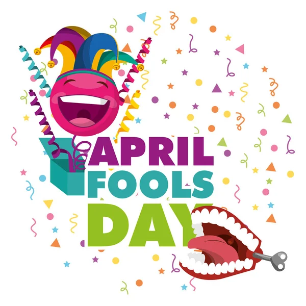 April fools day card — Stock Vector