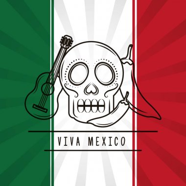 Viva Meksika geleneksel kartı
