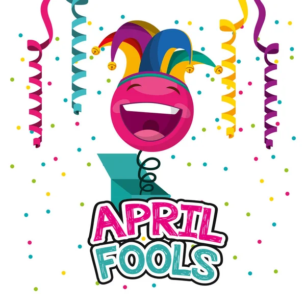 April fools day card — Stock Vector