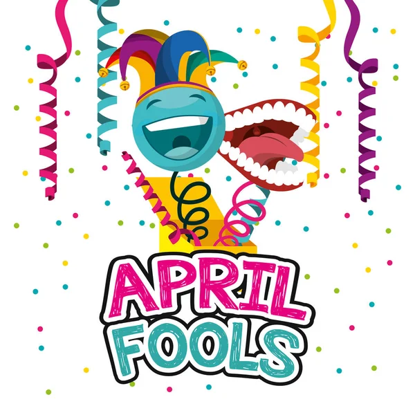 April fools day card — Stock Vector