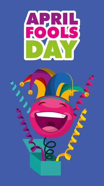 April fools day card — Stock Vector