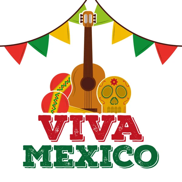Viva carta tradizionale messicana — Vettoriale Stock