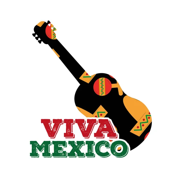 Viva mexico traditionella kort — Stock vektor
