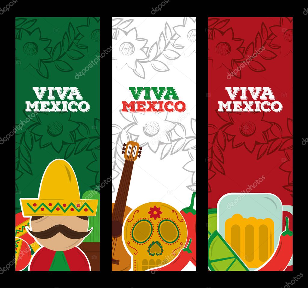 viva mexico traditional card