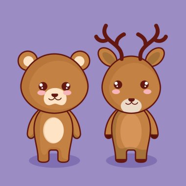 şirin ve küçük hayvanlar karakterler