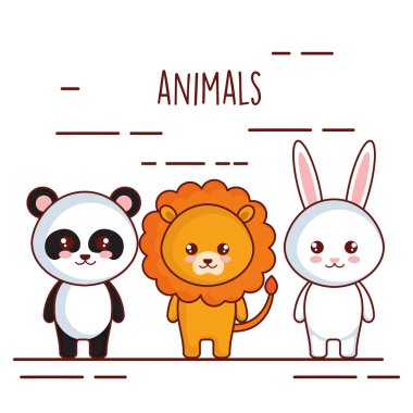 şirin ve küçük hayvanlar karakterler