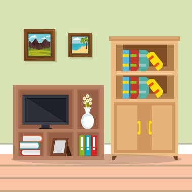 televizyon odası yer evi